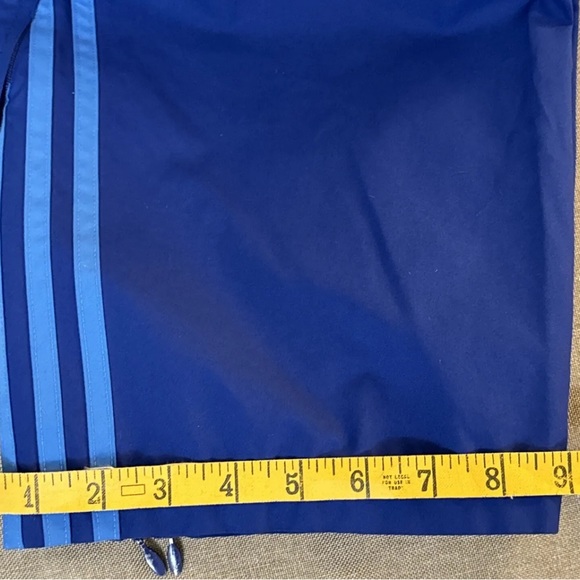 Vintage 2000 Adidas Mens 2 XL Track Warmup Pants, Ankle Zip Navy Blue - Picture 10 of 16